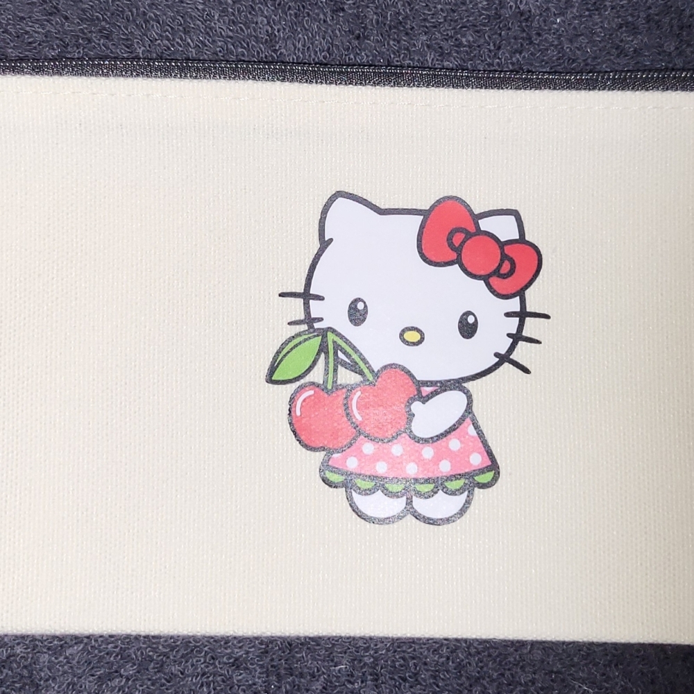 Homemade Hello Kitty Cream  Pencil/make Up  Canvas Pouch